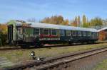 61 50 89-40 007-6 Salon - Beiwagen zum Salonwagen der DDR, in Leipzig Plagwitz zu den 10. Leipziger Eisenbahntag im Museums BW Plagwitz 20.10.2012 