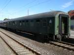 Bm 56 80 22-40 247-9 als letzter Wagen im Sonderzug Binz-Kln am 09.Oktober 2011 in Binz.