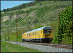 Nachschuß auf DB Netz Instandhaltung 182 536 (NVR: 91 80 6182 536-3 D-DB) mit dem RAILab2 Messwagen  Fahrwegmessung  (D-DBMP 63 80 99-94 003-0 Dienstmz) und Steuerwagen (D-DB 99 80 93-60 009-1 Dienst mzf). Der Messzug war am 28.04.2025 bei Thüngersheim im Maintal gen Norden unterwegs. 