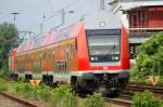 143 591-6 mit ihrer RB Richtung Falkenberg kurz vor Dessau Hbf am 22.05.2009