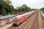 RE5 (RE 3511) von Stralsund Hbf nach Elsterwerda, bei der Einfahrt in Baruth(Mark).