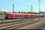 DBpbzfa mit Schublok 147 0?? von DB Regio Baden-Württemberg als RB 19122 von Stuttgart Hbf nach Osterburken verlässt den Bahnhof Ludwigsburg auf Gleis 1.
Aufgenommen von Bahnsteig 4/5.
(Neubearbeitung)
[30.7.2019 | 12:55 Uhr]