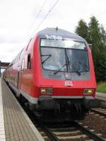 Regionalbahn Ri Zwickau am Haltepunkt C. Schnau, 10.07.07