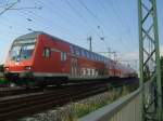 Die Regionalbahn aus Chemnitz fhrt in den Zwickauer Hauptbahnhof ein, 25.07.2008