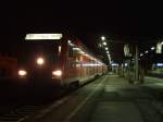 Erste Regionalbahn nach Koblenz Hbf wartet in Bingen Hbf am 06.12.08 auf die Weiterfahrt.