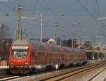 RE4868 mit Schublok 111 112 nach Aachen bei der Einfahrt in Dren Hbf 20.12.09