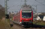 RE10415 aus Aachen nach Dortmund mit Schublok 111 151-7 zwischen Geilenkirchen und Lindern an der ehem.