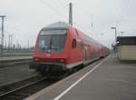 Hier ein RE50 von Leipzig Hbf. nach Dresden Hbf., bei der Ausfahrt am 14.5.2010 aus Leipzig Hbf.