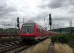  RE4  passiert gerade die Einfahrt nach Hagen Hbf.