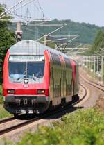 143 126-1 schiebt am 31.05.2014 ihre RB 17216, Dresden Hbf - Zwickau (Sachs) Hbf, in den Hp Zwickau-Pölbitz.