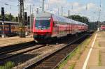 Einfahrt einer RB nach Osterburken in den Heilbronner Hbf am 21.8.2014