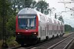 Einfahrt am 11.07.2014 von D-DB 50 80 80-35 301-6 und der Schublok 146 115 als RE nach Offenburg in Orschweier.