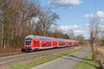 RE42 Richtung Essen Hbf in Senden Bösensell, 1. März 2026