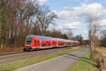RE2 Richtung Düsseldorf Hbf in Senden Bösensell, 1. März 2026