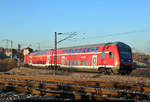 DBpbzfa 763.0 (50 80 86-35 043-8 D-DB) mit Schublok 143 076 von DB Regio Mitte, im Dienste der S-Bahn Mitteldeutschland (DB Regio Südost), als S 37749 (S7) von Halle-Nietleben nach Halle(Saale)Hbf Gl. 13a zweigt in der Saaleaue bei Angersdorf auf die Bahnstrecke Halle–Hann. Münden (KBS 590) ab.
[14.2.2019 | 16:31 Uhr]