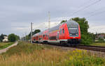 Ein RE 8 von Halle(S) nach Magdeburg rollte am 17.08.19 durch Jeßnitz Richtung Dessau.