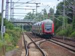 Zug Line RE1  aus Frankfurt/Oder   Aufgenommen am 28 Juli 09   in Frstenwalde/Spree
