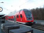 Der RE160 von Bremen-Vegesack nach Verden und zurck.Aufgenommen am 10.02.2006 in Verden.