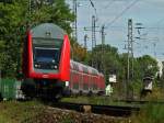 RE1 geschoben von 146 031 am 01.09.2012 auf der KBS 480 bei Rothe-Erde auf dem Weg nach Aachen Hbf.