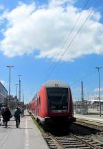 RE 79023 steht abfahrbereit auf Gleis 6 in Mnchen Hbf am 18.5.2013.