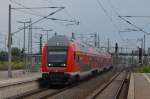 Dreiteiler RB Wittenberg - Leipzig fährt Steuerwagen Voraus in Bitterfeld ein 07.08.2014 