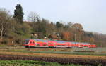 RE Stuttgart-Ravensburg am 21.11.2020 zwischen Reichenbach und Ebersbach.