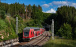 RE 4736 (Konstanz - Karlsruhe Hbf) geschoben von 146 231  Heimattage Radolfzell  bei Triberg 10.6.23  