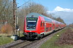 Der RE9 in Kirchweyhe Bf auf dem Weg nach Osnabrück Hbf am 30.03.2026