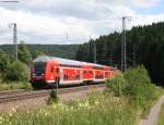 IRE 4714 mit Schublok 146 237-3  Karlsruhe  am km 69,04.7.08