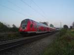 RE 21575 von L�beck Hbf nach Hamburg Hbf am 31.10.08 kurz vor der Einfahrt in Reinfeld (Holst.).