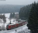 IRE 4710  (Konstanz-Karlsruhe) mit Schublok 146 232-4 am km 69,0 01.01.09