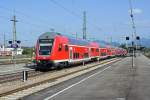 Ein RE nach M�nchen h�lt im August 2008 in Freilassing.