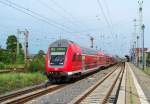 Hier zu Sehen der RE2 auf der Fahrt von Schwerin Hbf nach Cottbus �ber Raddusch, Vetschau udn Kolkwitz.
L�bbenau/Spreewald den 21.05.2009
