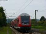 RE 4245 nach M�nchen Hbf wird in K�rze Regensburg erreichen, (Regensburg-Pr�fening) 11.08.2010