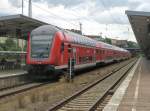 Hier ein RE1 von Berlin Lichtenberg nach Eisenh�ttenstadt, dieser Zug stand am 18.6.2011 in Berlin Lichtenberg.