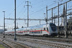 IC Steuerwagen 50 80 86-81 916-8 der DB durchf�hrt am 18.03.2026 den Bahnhof Kaiseraugst.