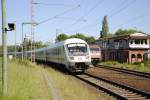 IC Steuerwagen, fhrt abweichend auf Gleis 11 durch Lehrte am 17.06.2010