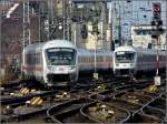 Dichtes IC Steuerwagengedrnge am 20.11.2010 im Vorfeld des Hauptbahnhofs von Kln. (Hans)