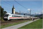 Mit dem Steuerwagen voraus fhrt EC 216 von Graz nach Saarbrcken.Geschoben wurde der Zug von  101 060.