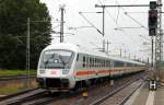 IC 2239  Warnow  von Warnemnde nach Dresden Hbf geschoben von der 101 105-5 bei der Einfahrt in Ludwigslust am 29.06.2013