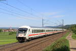 IC 2261  Badenkurier  (Basel Bad Bf-München Hbf) mit Schublok 101 100-6 bei Kuchen 6.5.20