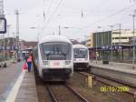 Gleich 2 IC's stehen im Stralsunder Hbf bereit.