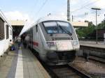 Ein IC2115 von Stralsund Hbf nach Stuttgart Hbf mit +5.Am 06.06.08 beim Halt in Mannheim Hbf.