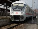 IC-Steuerwagen vom IC 2353 Erfurt-Stralsund nach der Ankunft in Stralsund.