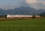 EC 216 (Graz Hbf–Saarbrcken Hbf) am 14.10.2011 zwischen Bernau und Prien am Chiemsee