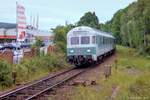 1,5 km weit teilen sich die Züge nach Hammelburg und Ebenhausen ein Gleis.