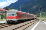 Ein RegionalExpress aus Ulm HBF fhrt am 30.07.07 in den Bahnhof Oberstdorf ein.