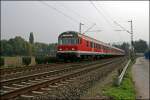 RB91 (RB 39166)  RUHR-SIEG-BAHN , geschoben von der 143 214, fhrt bei Hohenlimburg dem Ziel Hagen entgegen.