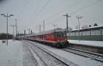 Karlsruher Steuerwagen, am 22.12.2010 in Lehrte, auf dem nach Braunschweig.