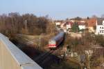 Am 09.03.2011 hatte die Regionalbahn nach Sonneberg soeben Lichtenfels verlassen.